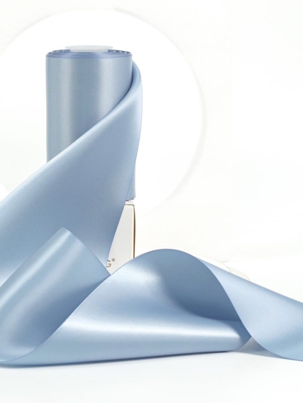 Dusty Blue Satin Ribbon 4 Inch Wide- Craft, DIY, Decor, Party, Wedding